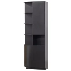 WOOOD Wandkast Finca Zwart - 78x210x40 cm