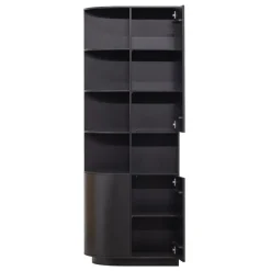 WOOOD Wandkast Finca Zwart - 78x210x40 cm