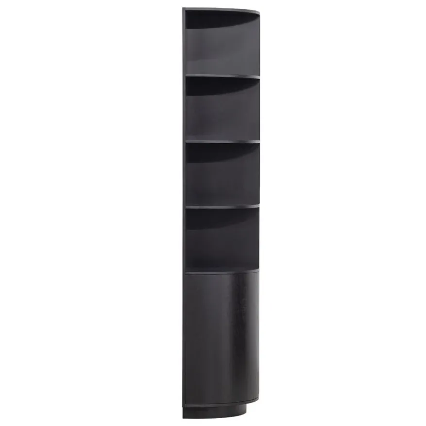 WOOOD Wandkast Finca Zwart - 78x210x40 cm