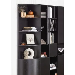 WOOOD Wandkast Finca Zwart - 40x210x40 cm