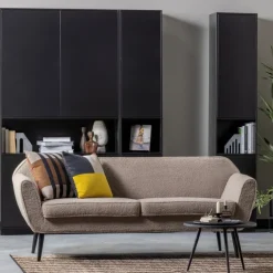 WOOOD Wandkast Finca Zwart - 40x210x40 cm