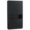 WOOOD Wandkast Finca Zwart - 110x210x40 cm