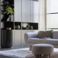 WOOOD Wandkast Finca Zwart - 110x210x40 cm