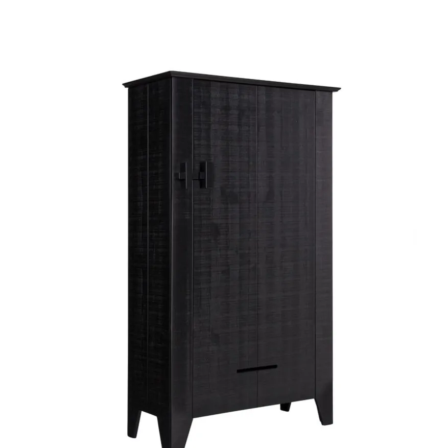 WOOOD Wandkast Gijs Zwart - 85x142x38 cm