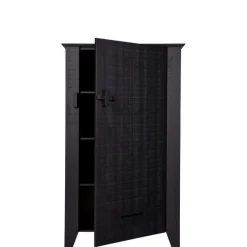 WOOOD Wandkast Gijs Zwart - 85x142x38 cm