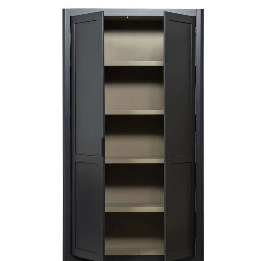 WOOOD Wandkast Gunnar Zwart - 120x217x48 cm