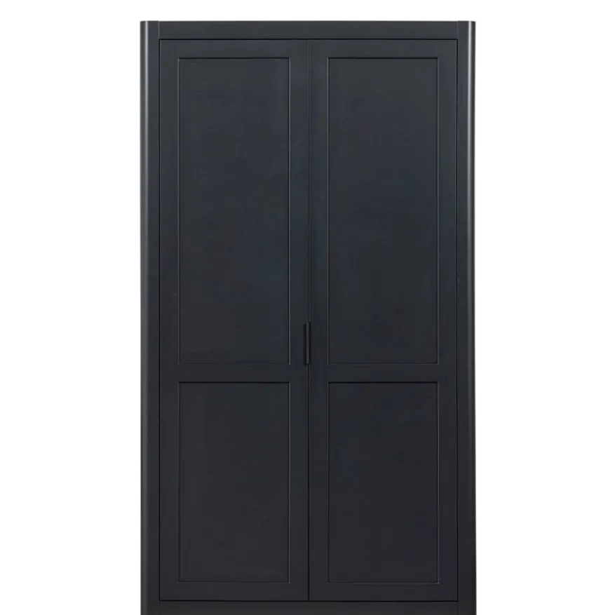 WOOOD Wandkast Gunnar Zwart - 120x217x48 cm