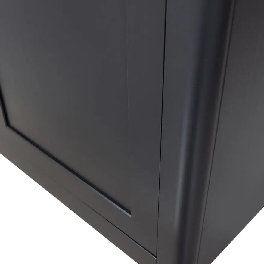 WOOOD Wandkast Gunnar Zwart - 120x217x48 cm