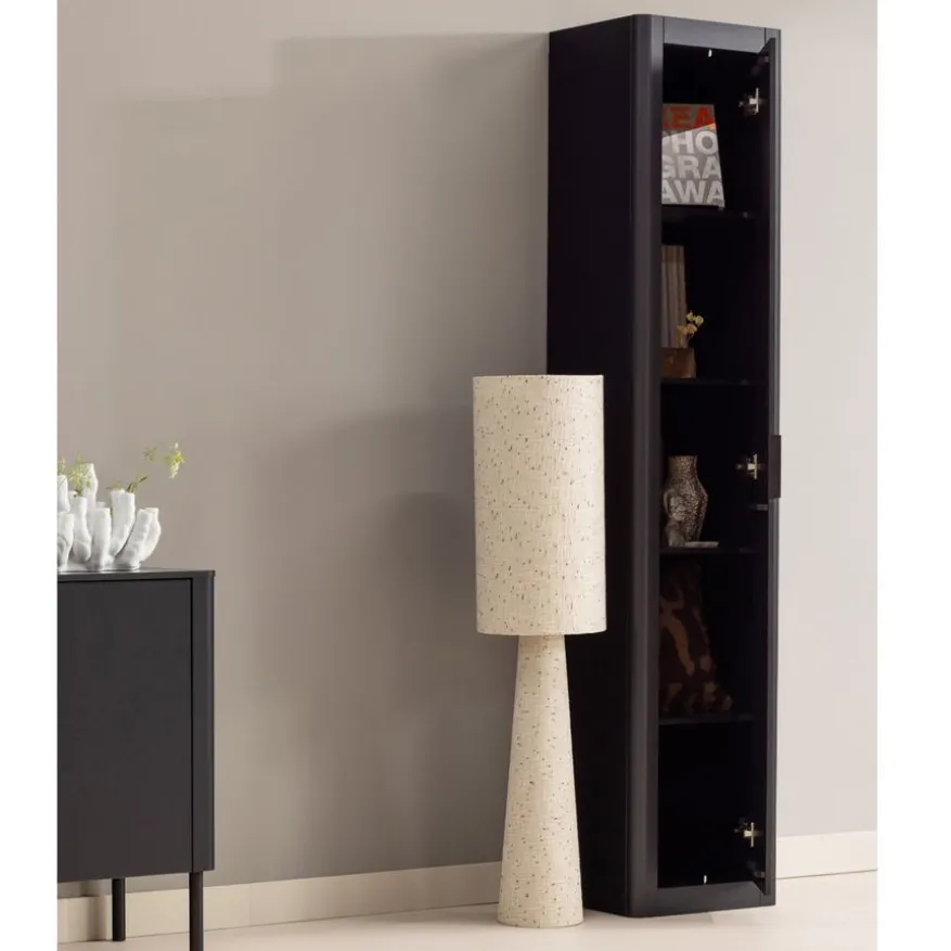 WOOOD Wandkast Gunnar Zwart - 45x217x39 cm