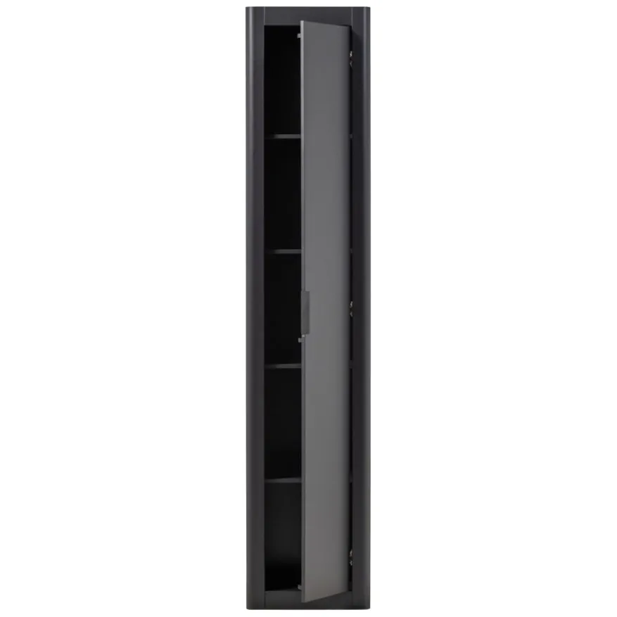 WOOOD Wandkast Gunnar Zwart - 45x217x39 cm