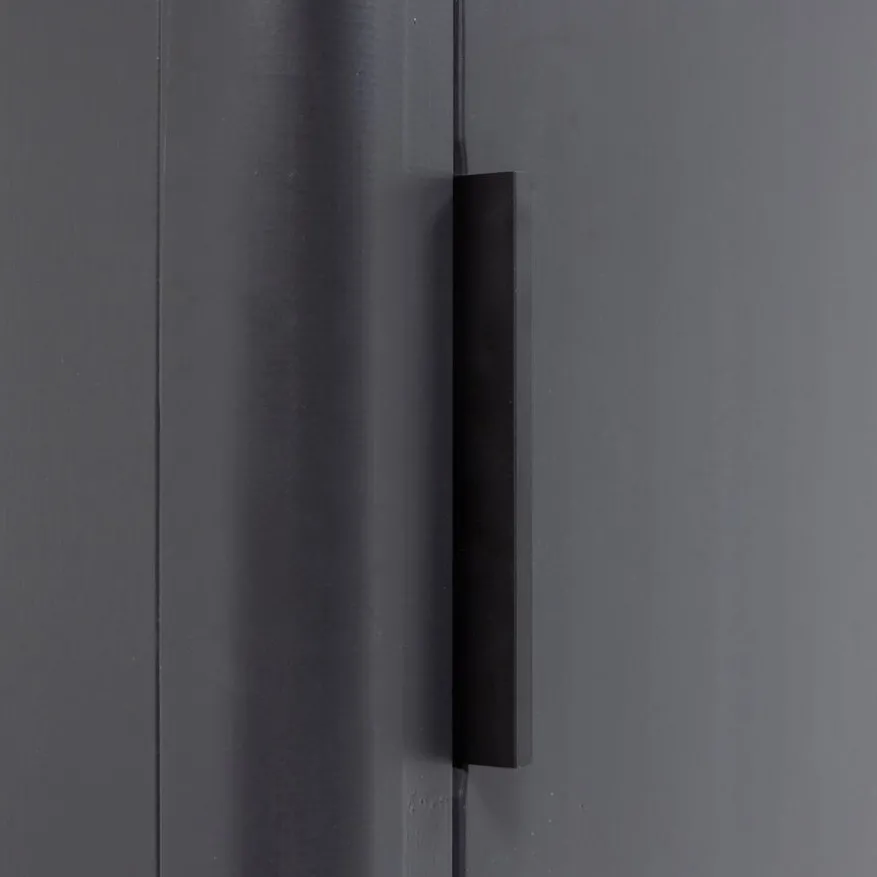 WOOOD Wandkast Gunnar Zwart - 45x217x39 cm