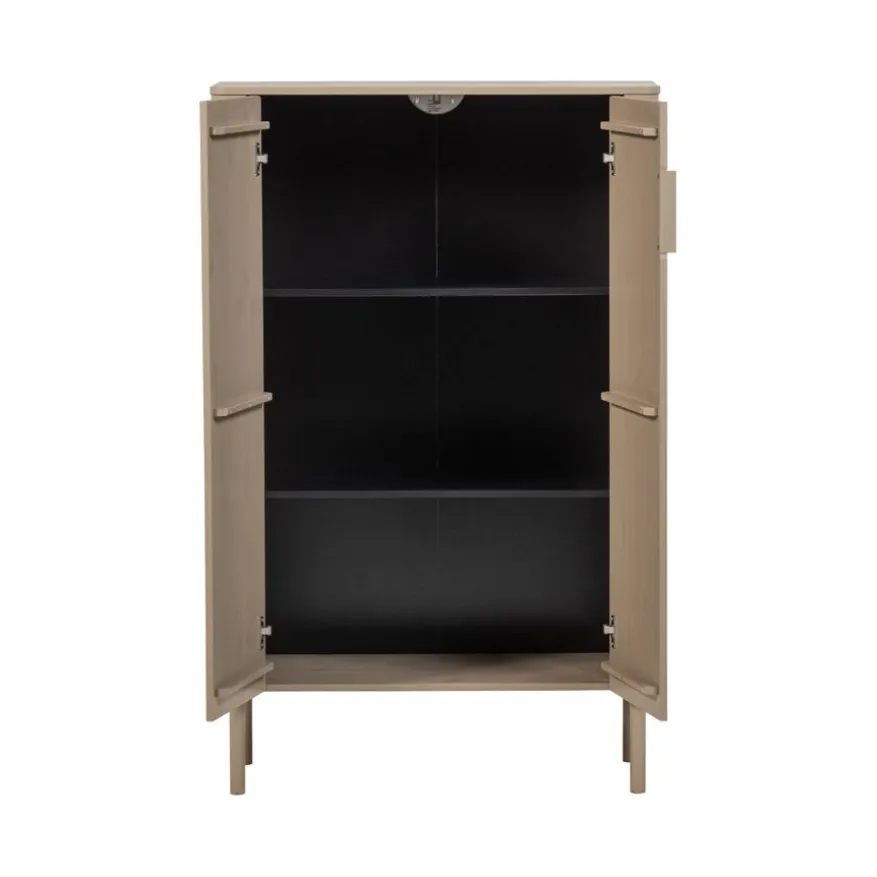 WOOOD Wandkast Gunnar Zwart - 85x135x39 cm