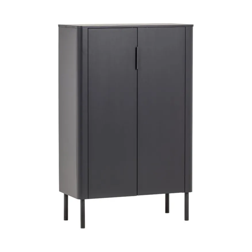 WOOOD Wandkast Gunnar Zwart - 85x135x39 cm