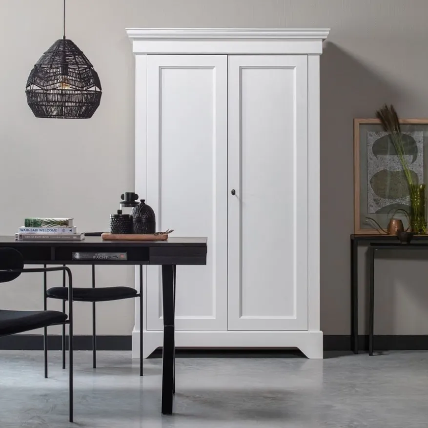 WOOOD Wandkast Isabel Wit - 118x191x47 cm