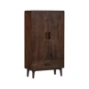 WOOOD Wandkast Liya Donkerbruin - 85x150x35 cm