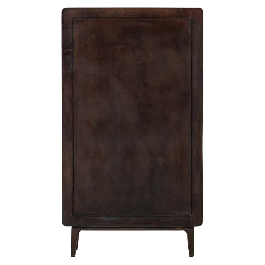 WOOOD Wandkast Liya Donkerbruin - 85x150x35 cm