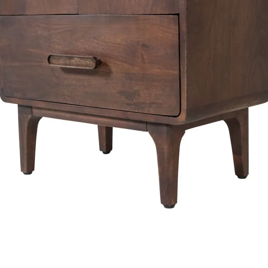WOOOD Wandkast Liya Donkerbruin - 60x200x35 cm