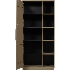 WOOOD Wandkast Lowen Mud - 100x221x44 cm