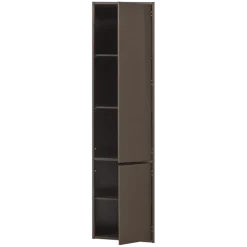 WOOOD Wandkast Meggy Middenbruin - 55x215x40 cm