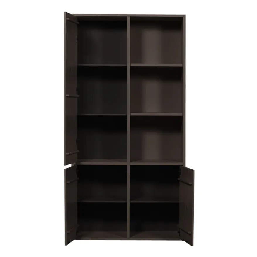WOOOD Wandkast Merel Bruin - 100x200x40 cm