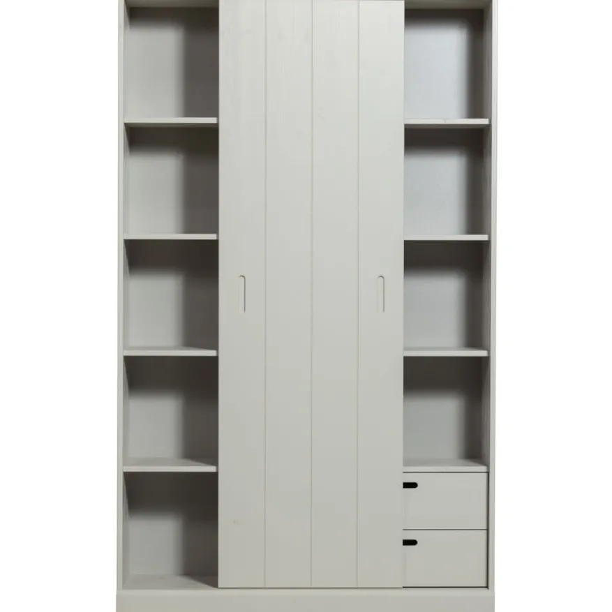 WOOOD Wandkast Mila Grijs - 120x200x42 cm