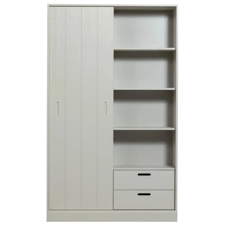 WOOOD Wandkast Mila Grijs - 120x200x42 cm