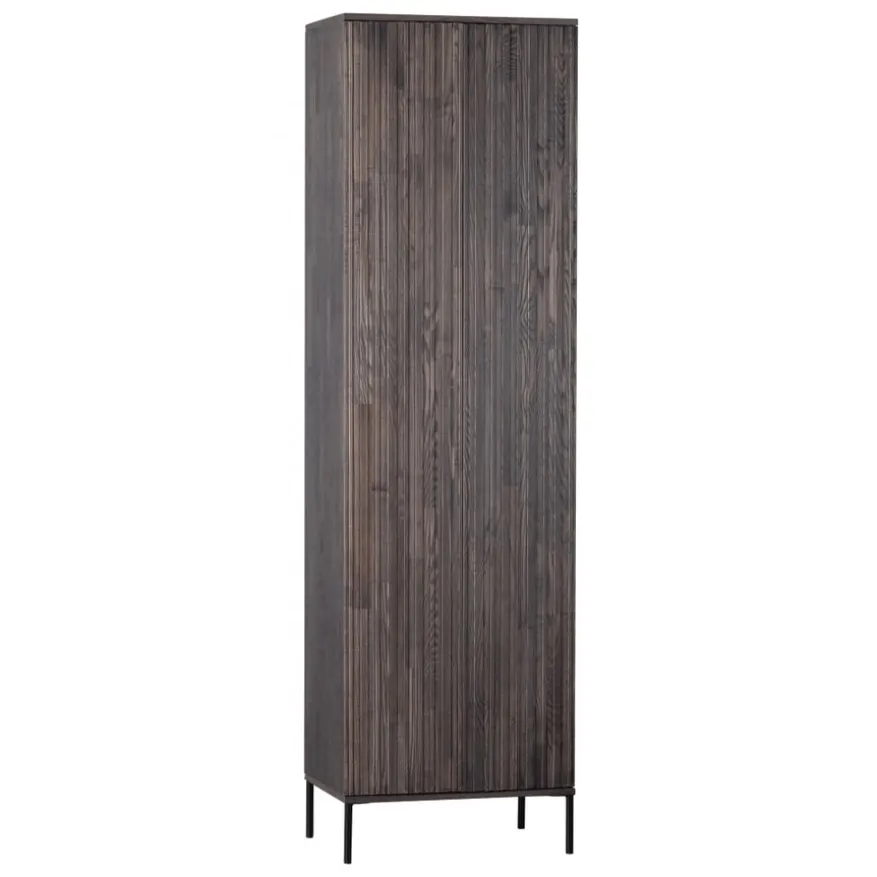 WOOOD Wandkast New Gravure Bruin - 60x210x42 cm