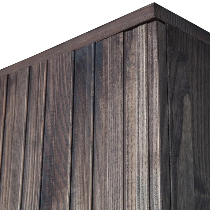 WOOOD Wandkast New Gravure Bruin - 60x210x42 cm
