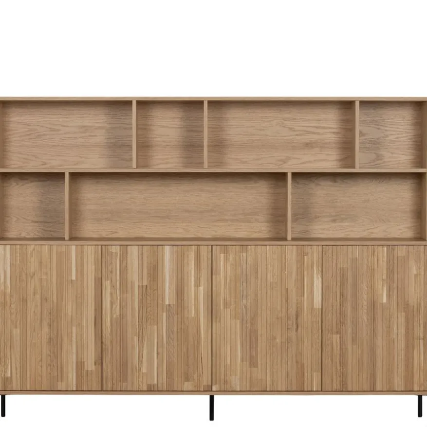 WOOOD Wandkast New Gravure Naturel - 200x150x44 cm