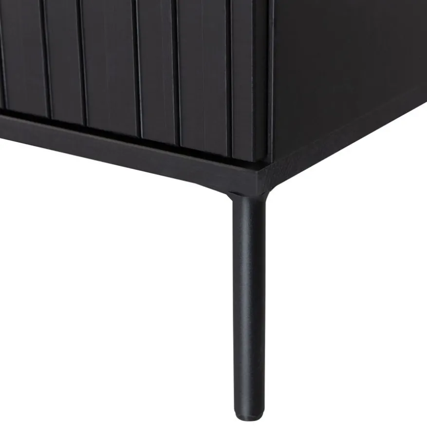 WOOOD Wandkast New Gravure Zwart - 60x210x42 cm