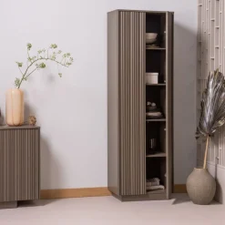 WOOOD Wandkast Nova Truffel - 67x215x40 cm