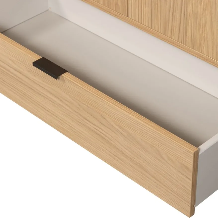 WOOOD Wandkast Silas Naturel - 85x149x36 cm