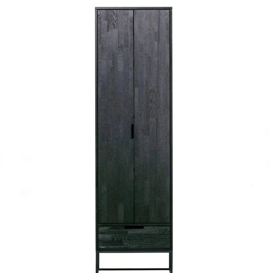 WOOOD Wandkast Silas Zwart - 60x210x36 cm