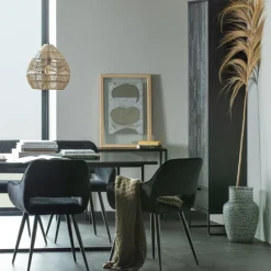 WOOOD Wandkast Silas Zwart - 60x210x36 cm