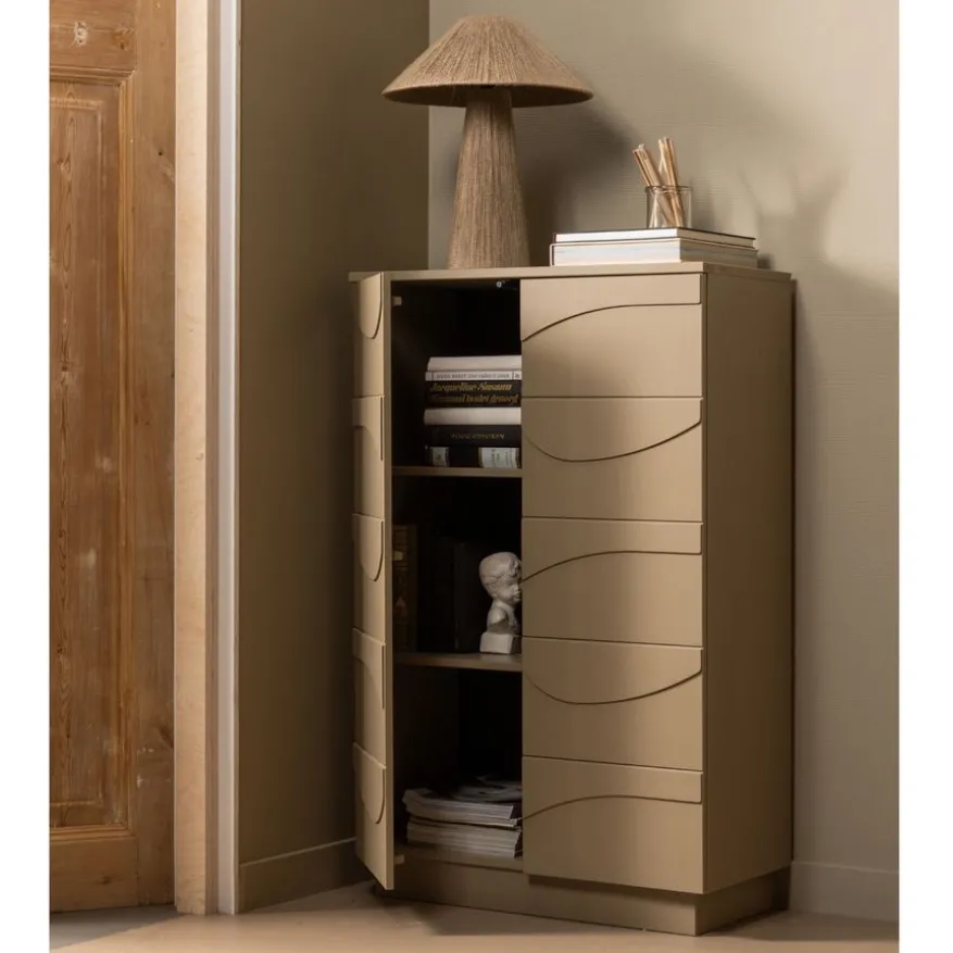 WOOOD Wandkast Teo Mud - 72x116x35 cm