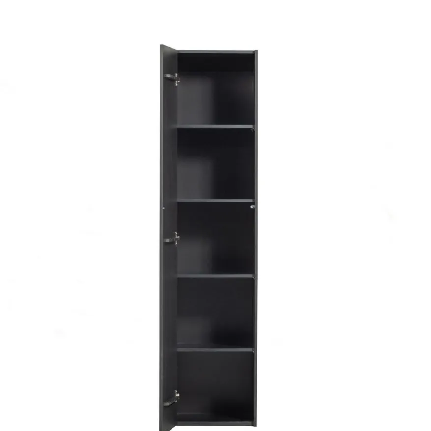 WOOOD Wandkast Teun Zwart - 44x188x35 cm