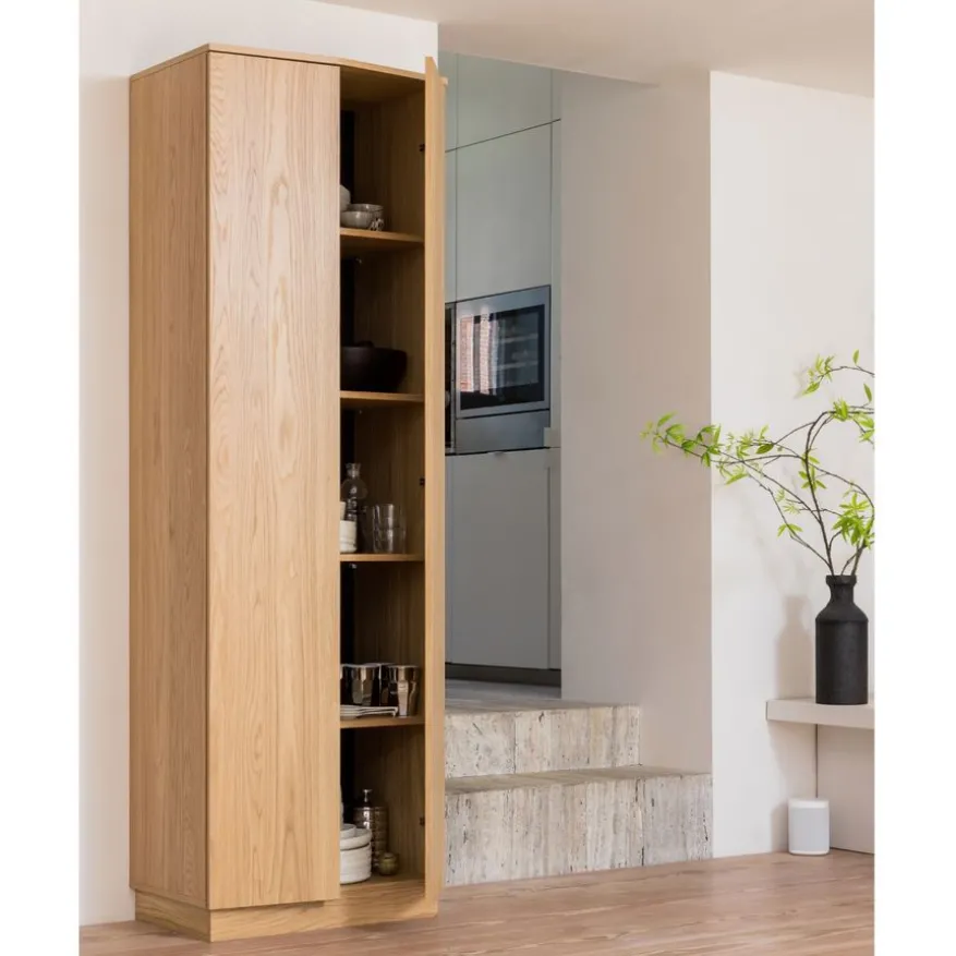 WOOOD Wandkast Zuma Naturel - 67x210x45 cm