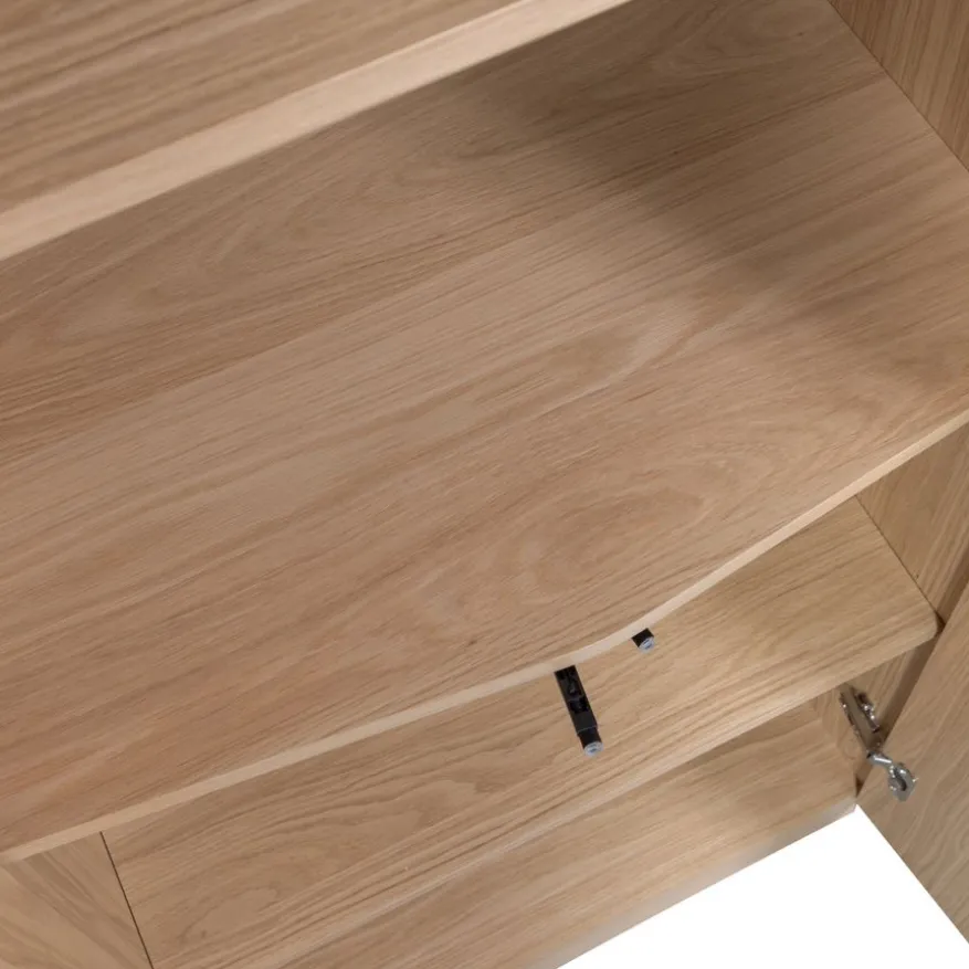 WOOOD Wandkast Zuma Naturel - 67x210x45 cm