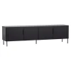 WOOOD (Zwevend) TV-meubel Gunnar Zwart - 200x56x44 cm