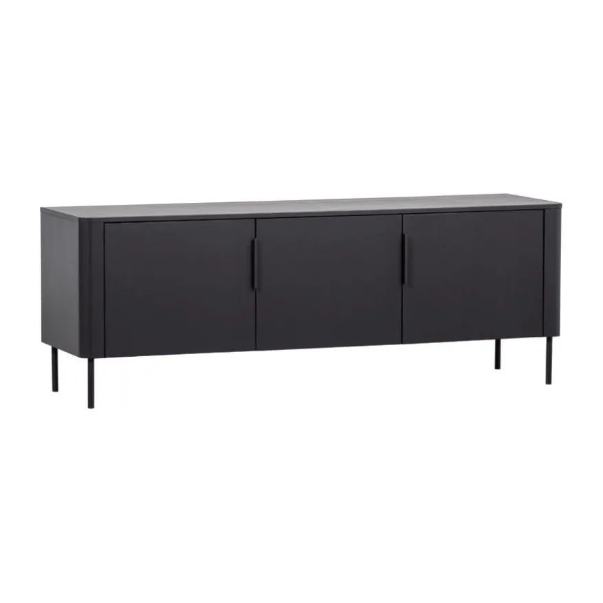 WOOOD (Zwevend) TV-meubel Gunnar Zwart - 154x56x44 cm