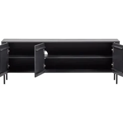 WOOOD (Zwevend) TV-meubel Gunnar Zwart - 154x56x44 cm
