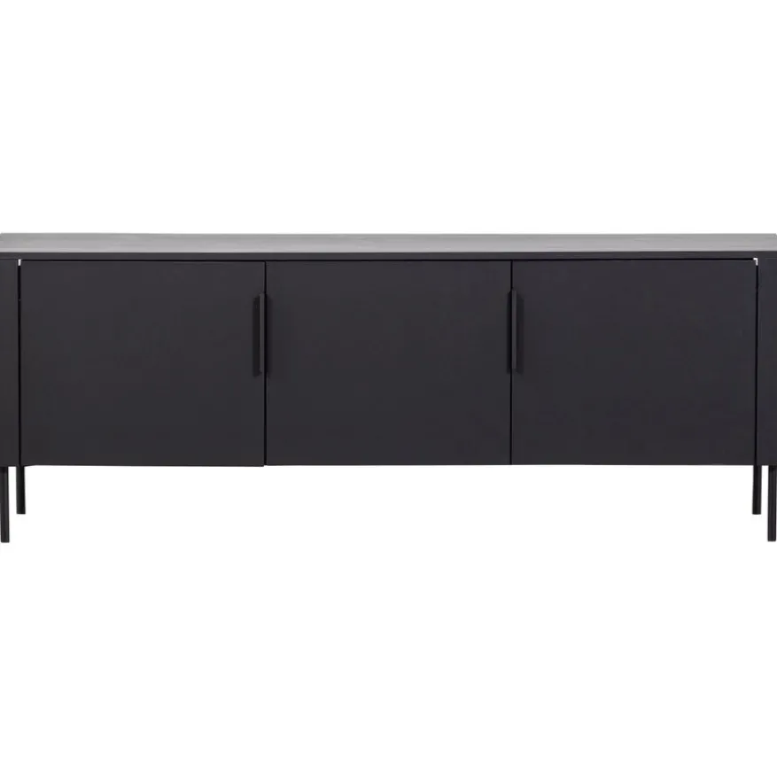 WOOOD (Zwevend) TV-meubel Gunnar Zwart - 154x56x44 cm