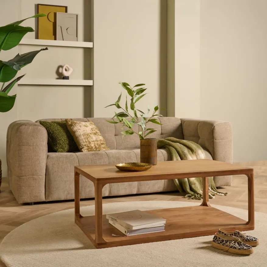 3-Zitsbank Bubble Beige