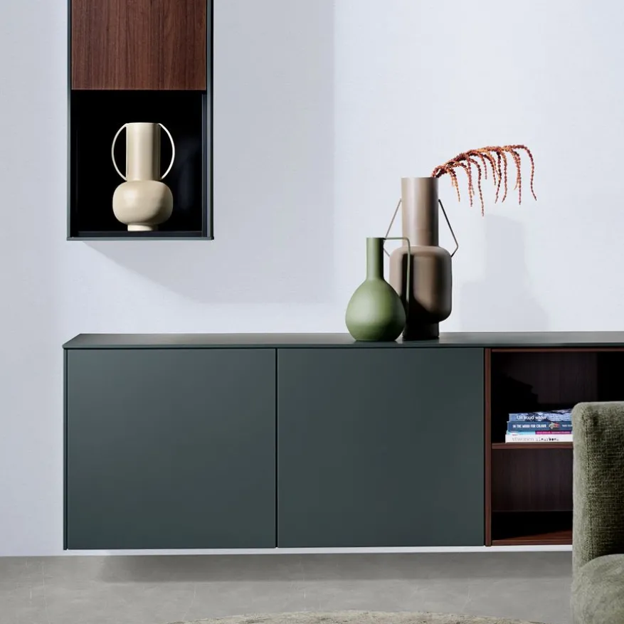 Zwevende Wandkast Cannes Bruin - 40x130x37 cm