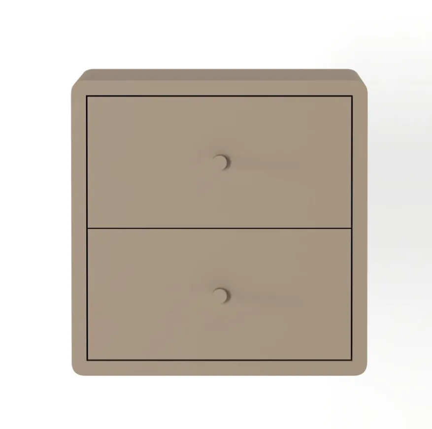 Zwevend Nachtkastje Borba Taupe - 30x30x30 cm