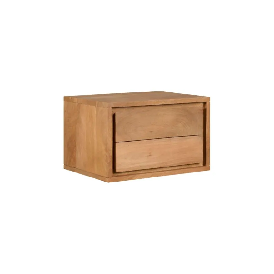 Zwevend Nachtkastje Geleen Bruin - 40x25x30 cm