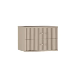 Zwevend Nachtkastje Sem Taupe - 45x31x35 cm