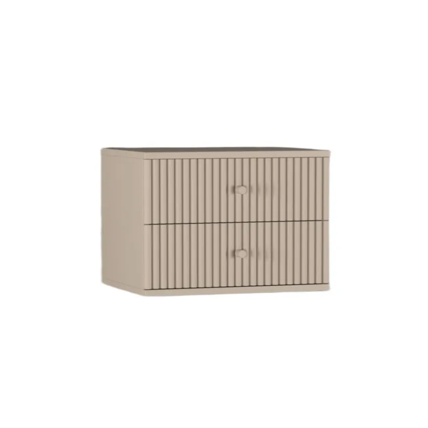 Zwevend Nachtkastje Sem Taupe - 45x31x35 cm