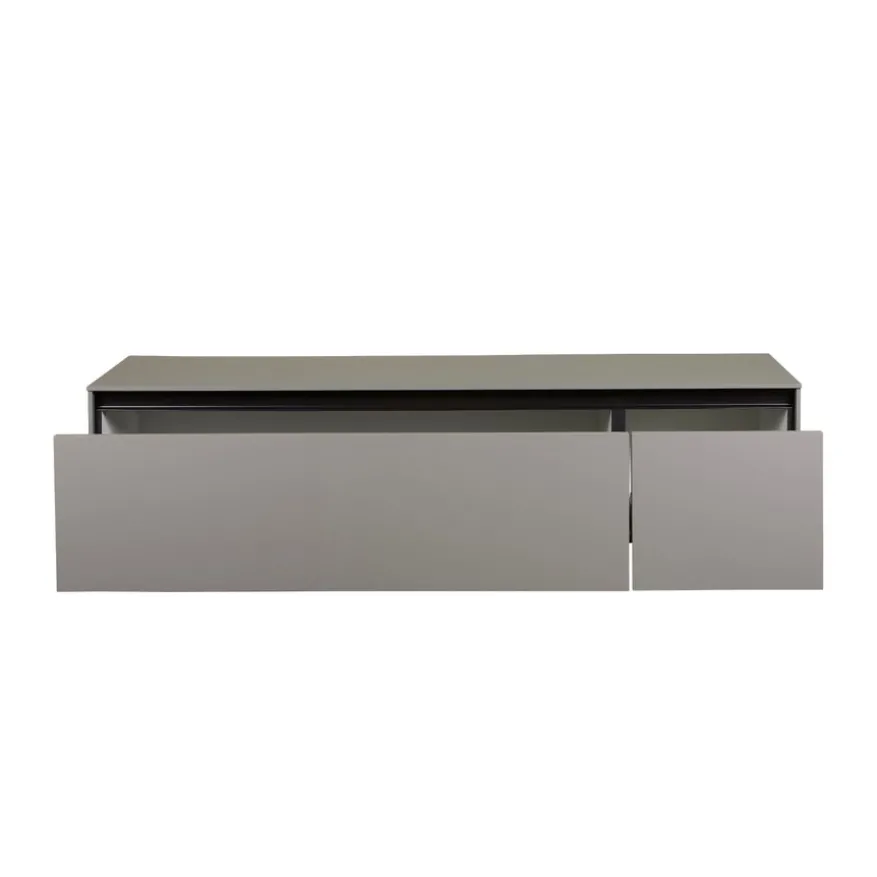 Zwevend TV-meubel Cannes Taupe - 162x37x49 cm