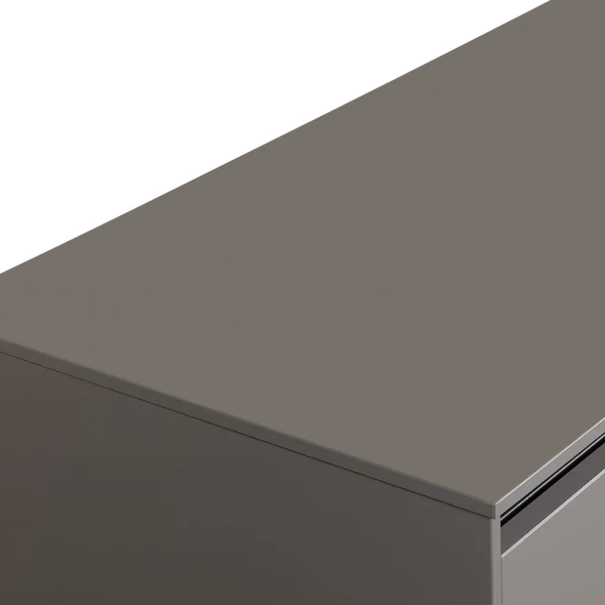 Zwevend TV-meubel Cannes Taupe - 162x37x49 cm